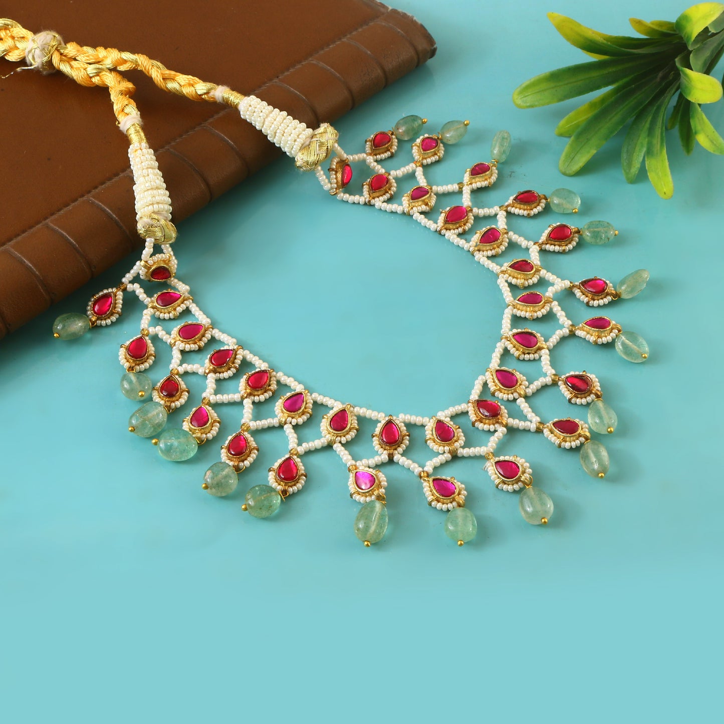 Jadau Kundan Necklace chokar Set