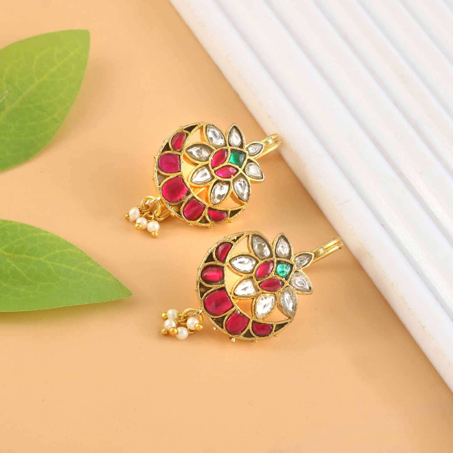 Chandrika Floral Bugadi Earrings
