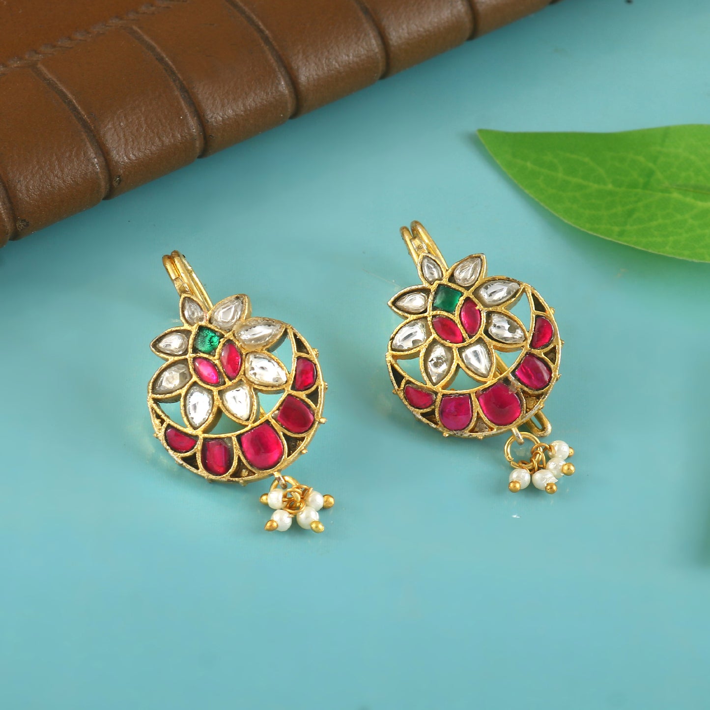 Chandrika Floral Bugadi Earrings