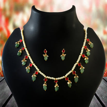 Jaadu Kundan Stones Bridal Necklace