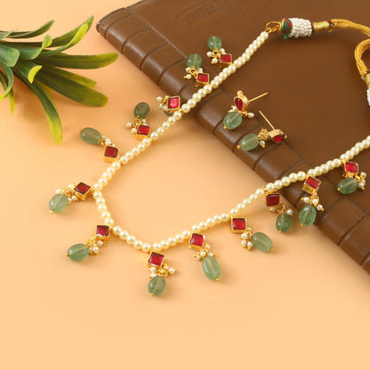 Jaadu Kundan Stones Bridal Necklace