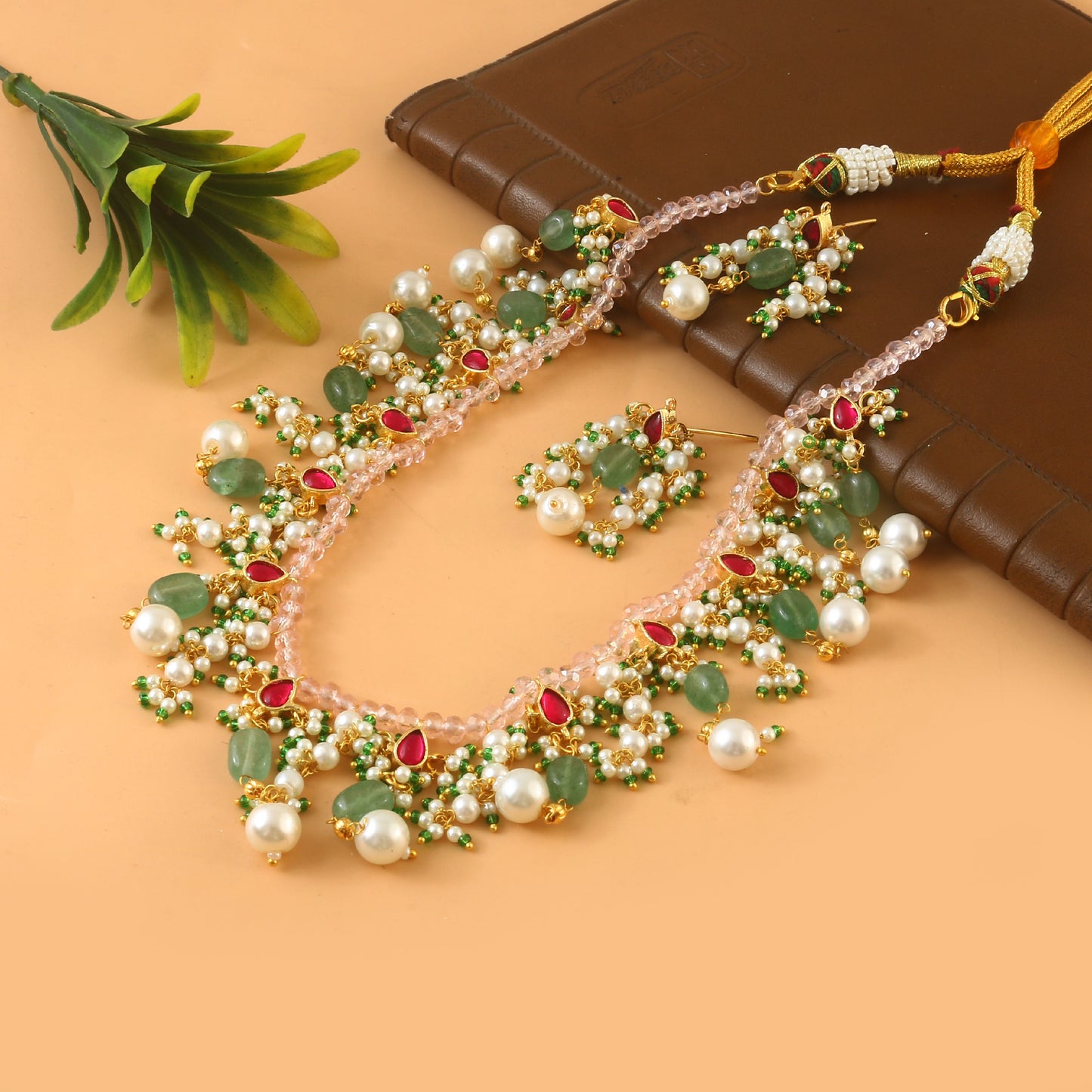 Jaadu Kundan Stones Bridal Necklace