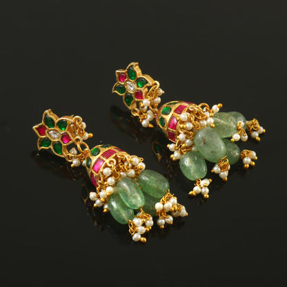 Beautiful Pachi Kundan Earrings