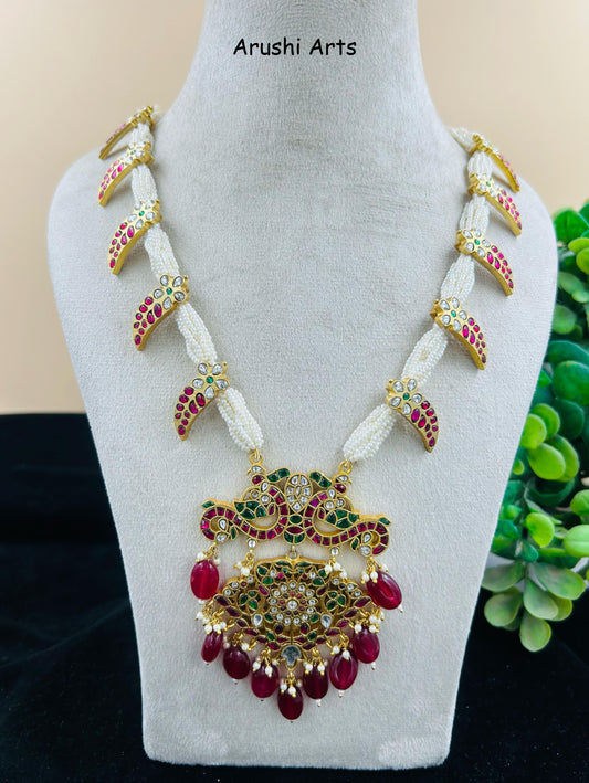 Jadau Kundan Long Necklace Set