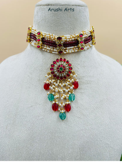 Round Bead Necklace Set 2