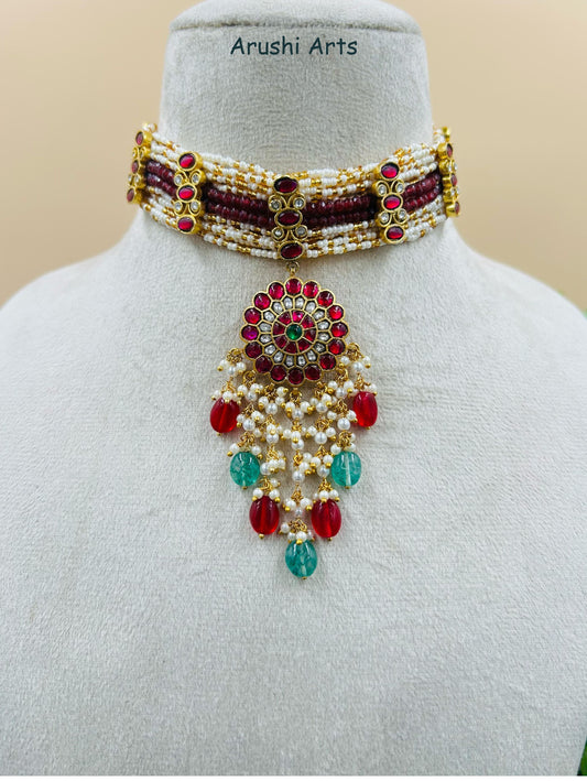 Round Bead Necklace Set 2