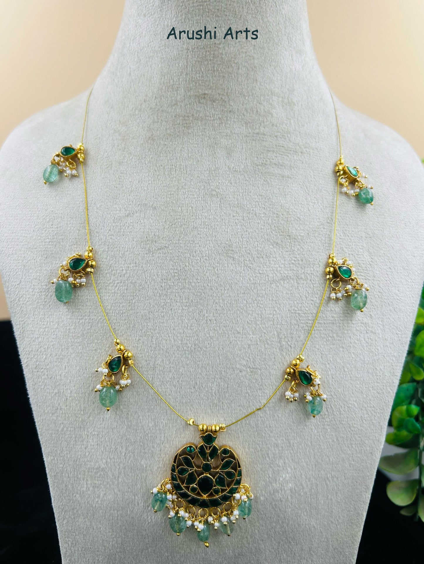 Single Chain Bead Necklace Set