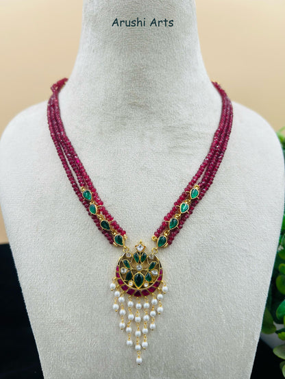 Triple Beads Necklace Set