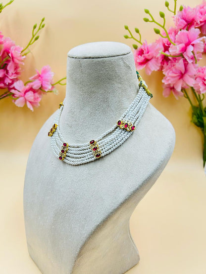 Choaker Necklace Set (5 Line)