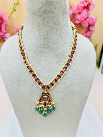 Jadau Kundan Necklace Set