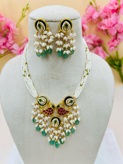 Jadau Kundan Necklace Set