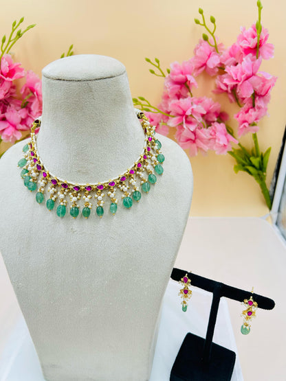 Jadau Kundan Necklace Set