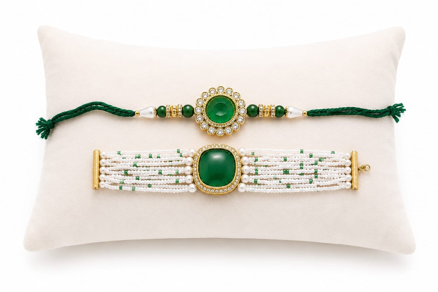 Stone Work Bhaiya Bhabhi Rakhi