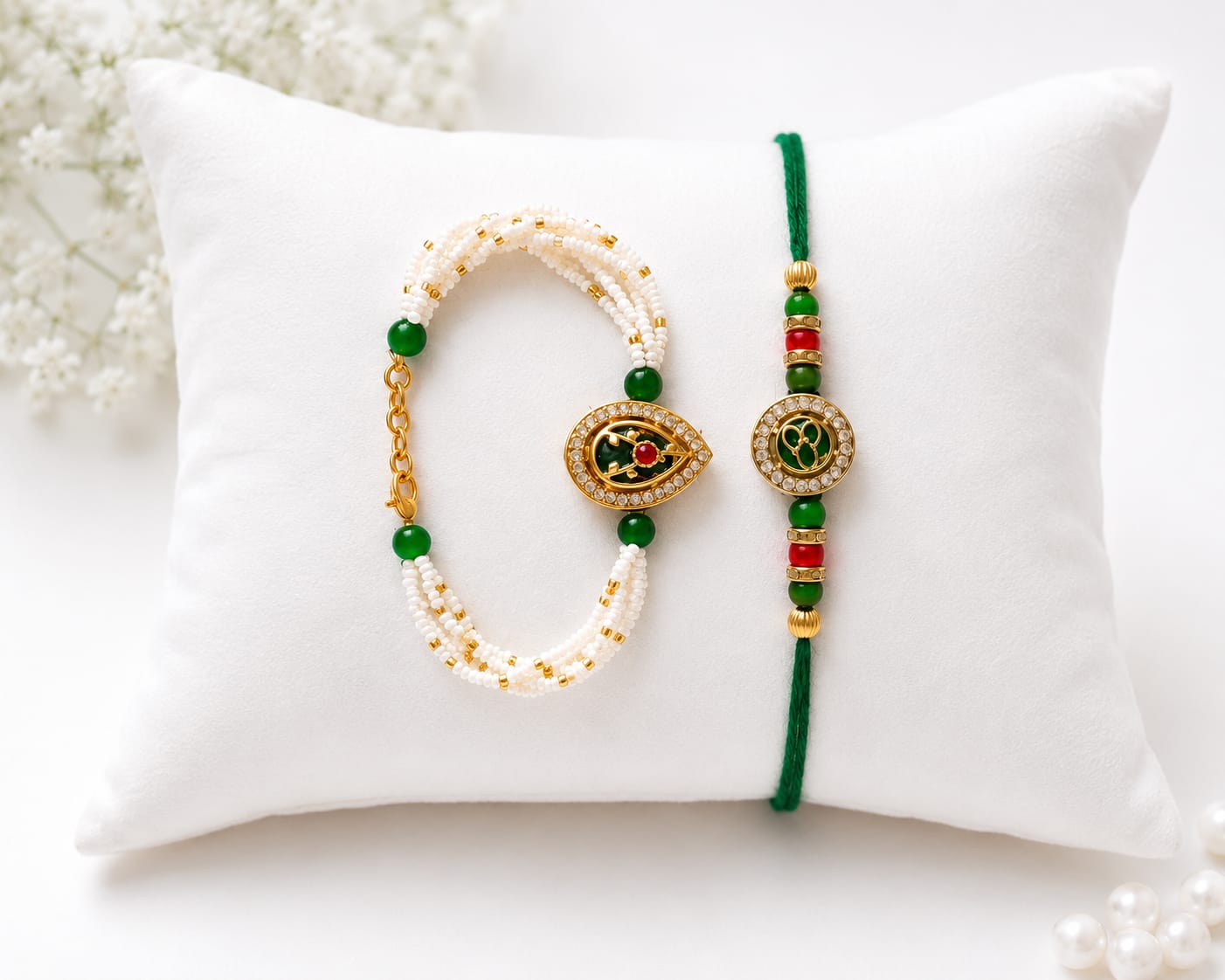 Arushi Arts Moti kundan Rakhi