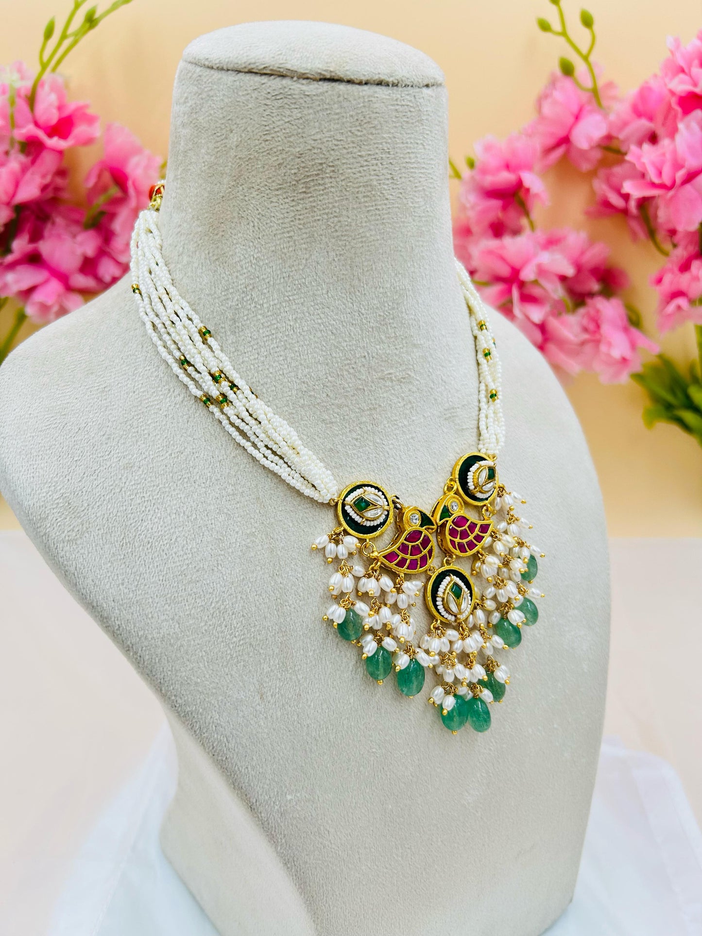 Jadau Kundan Necklace Set