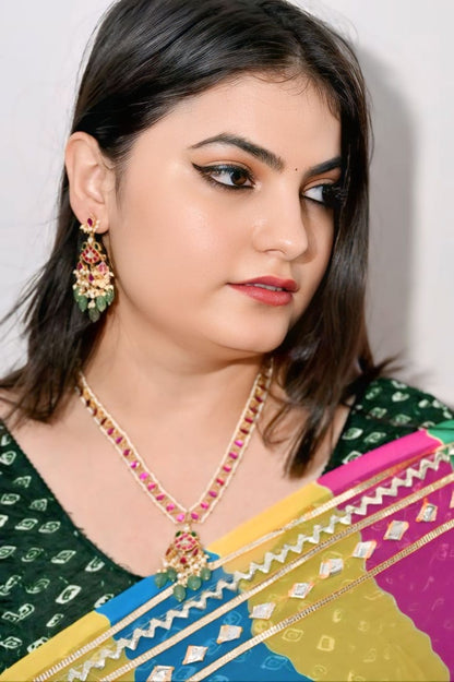 Jadau Kundan Necklace Set