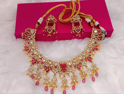 Jadau Kundan AD  Necklace Set
