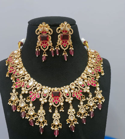 Jadau Kundan AD  Necklace Set