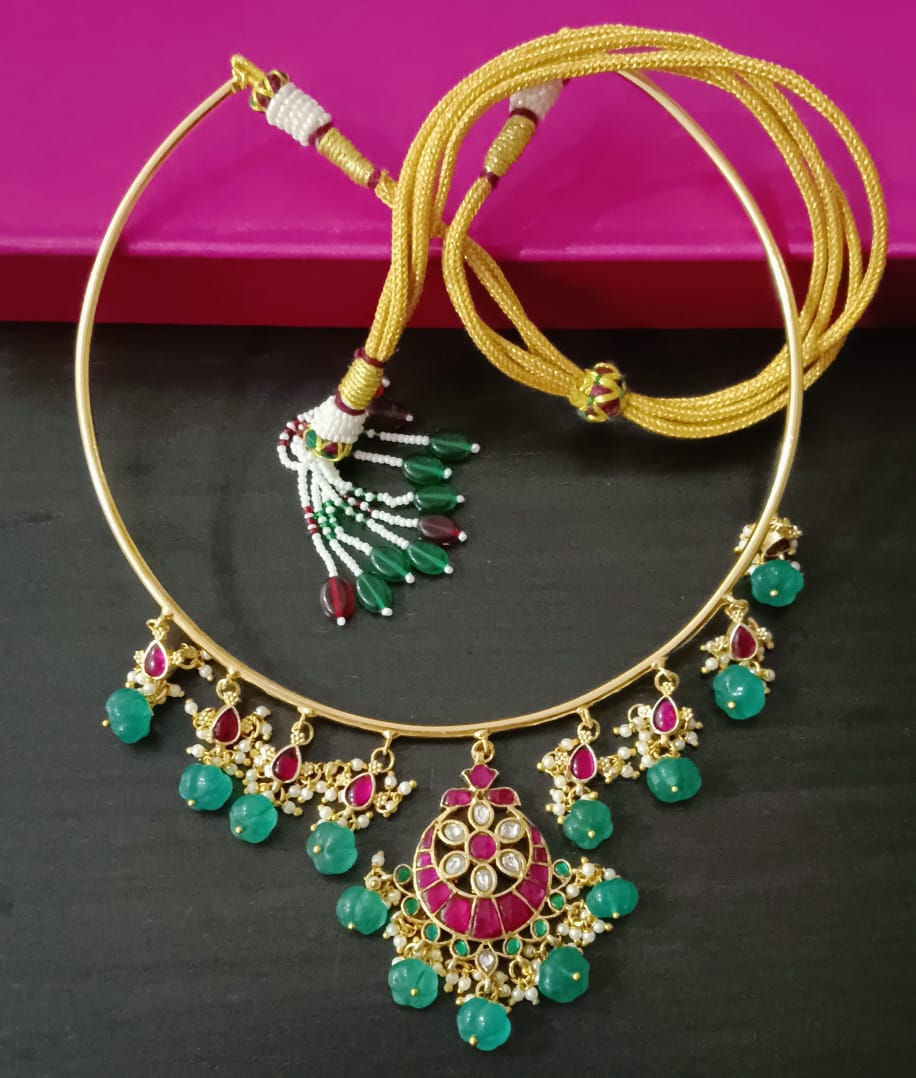 Exquisite Jadau Kundan Hasli Choker set
