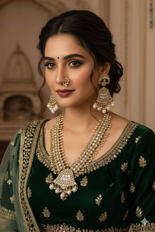 Jadau Kundan Long Necklace Set