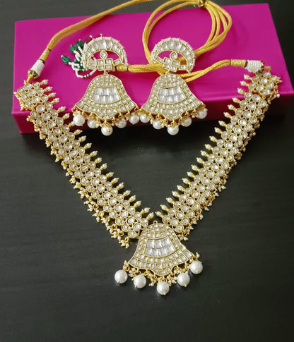 Jadau Kundan Long Necklace Set