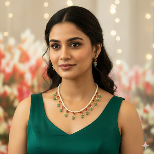 Jaadu Kundan Stones Bridal Necklace