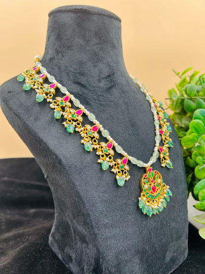 Bead Jadau Kundan Necklase Set