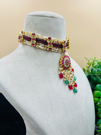 Round Bead Necklace Set 2