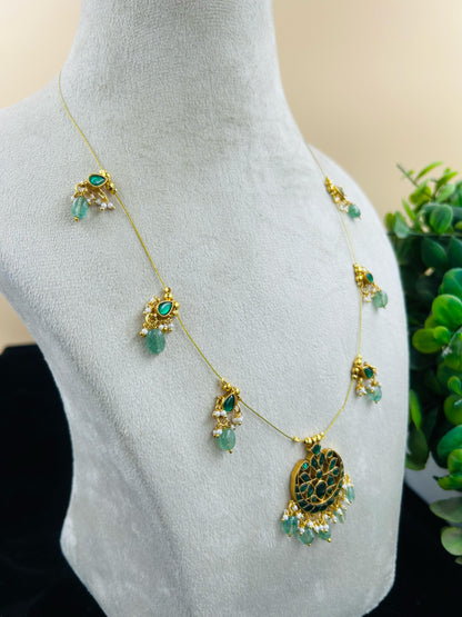 Single Chain Bead Necklace Set