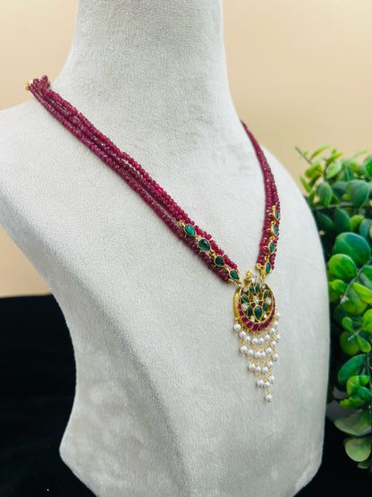 Triple Beads Necklace Set