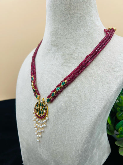 Triple Beads Necklace Set